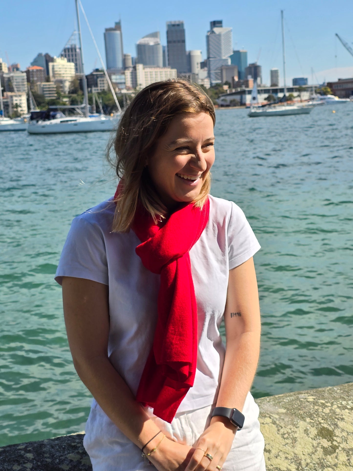 Cashmere Ponchos - Red