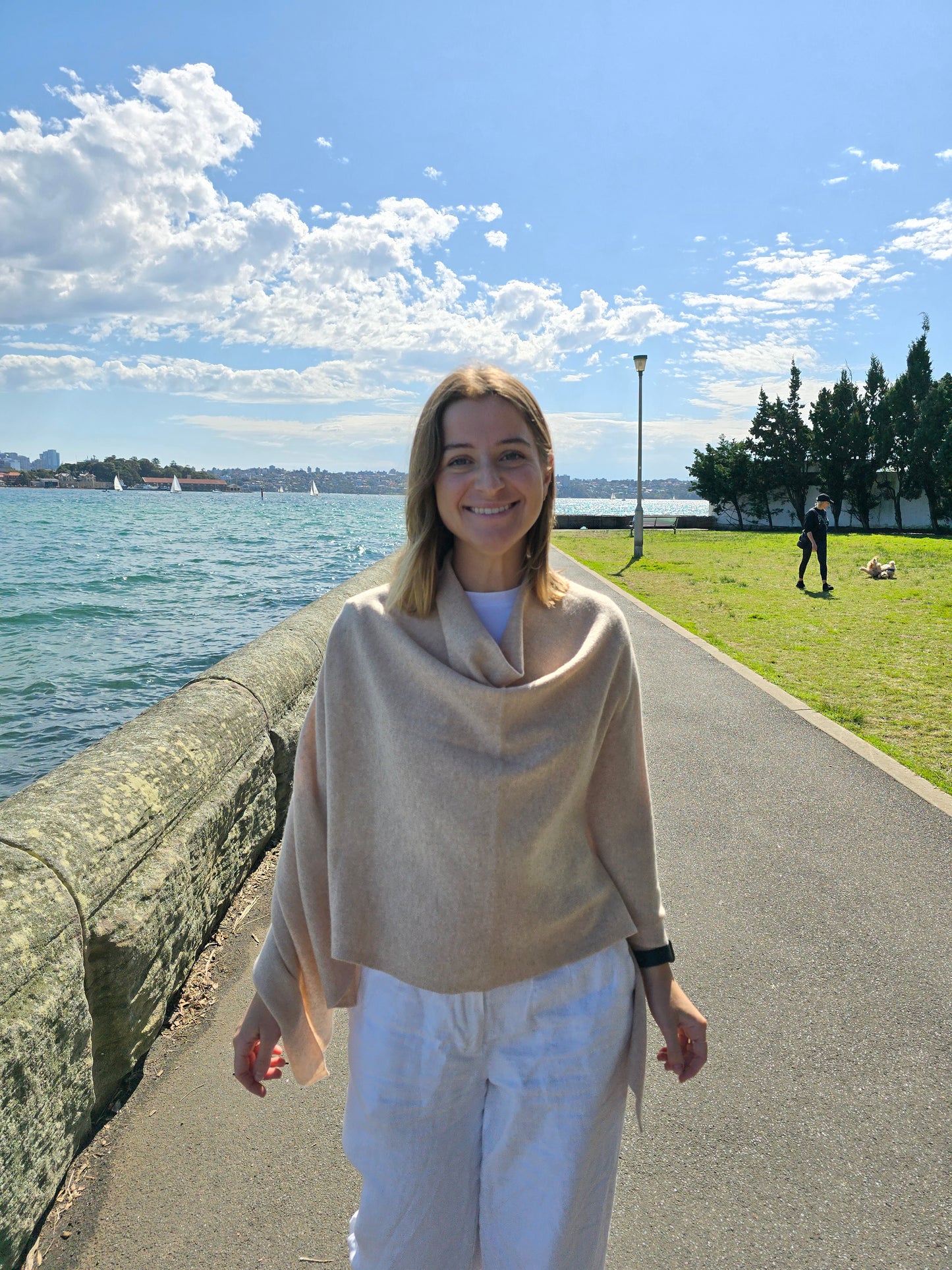 Cashmere Ponchos - Oatmeal