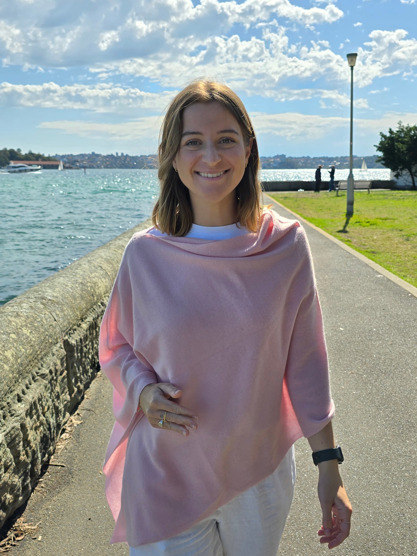 Cashmere Ponchos - Pale Pink