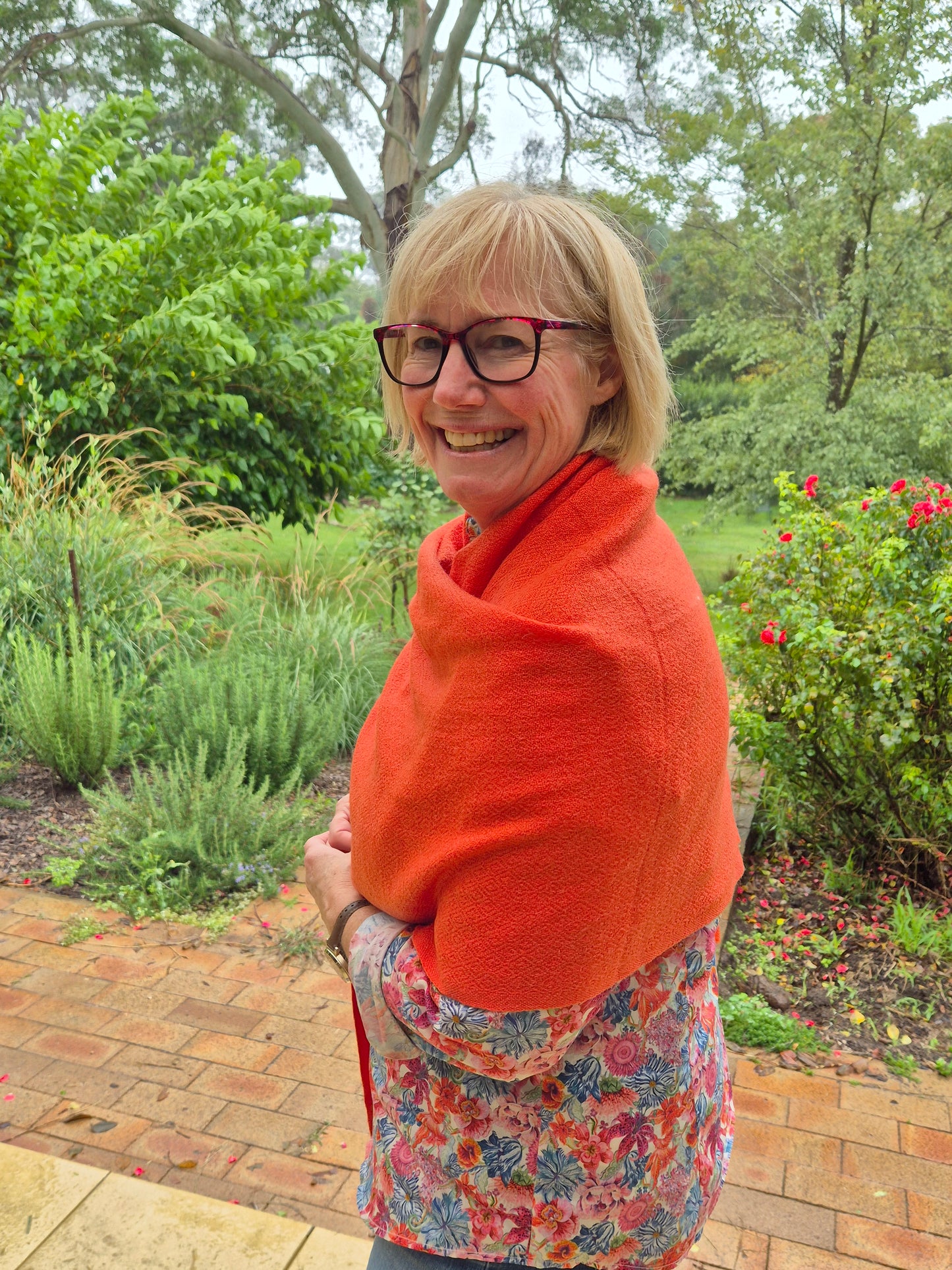 Cashmere Wrap - Orange