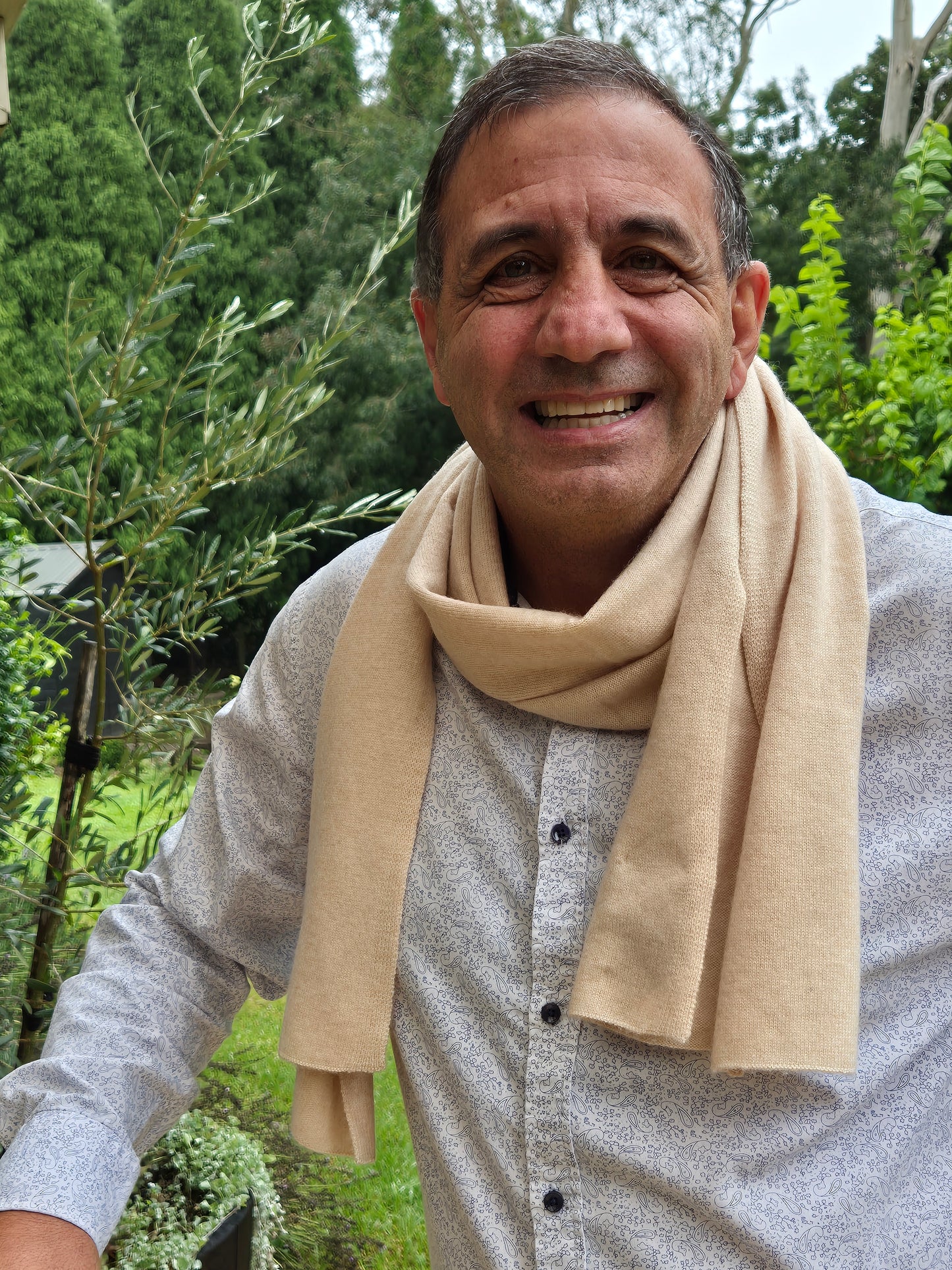 Cashmere Unisex Scarves - Oatmeal