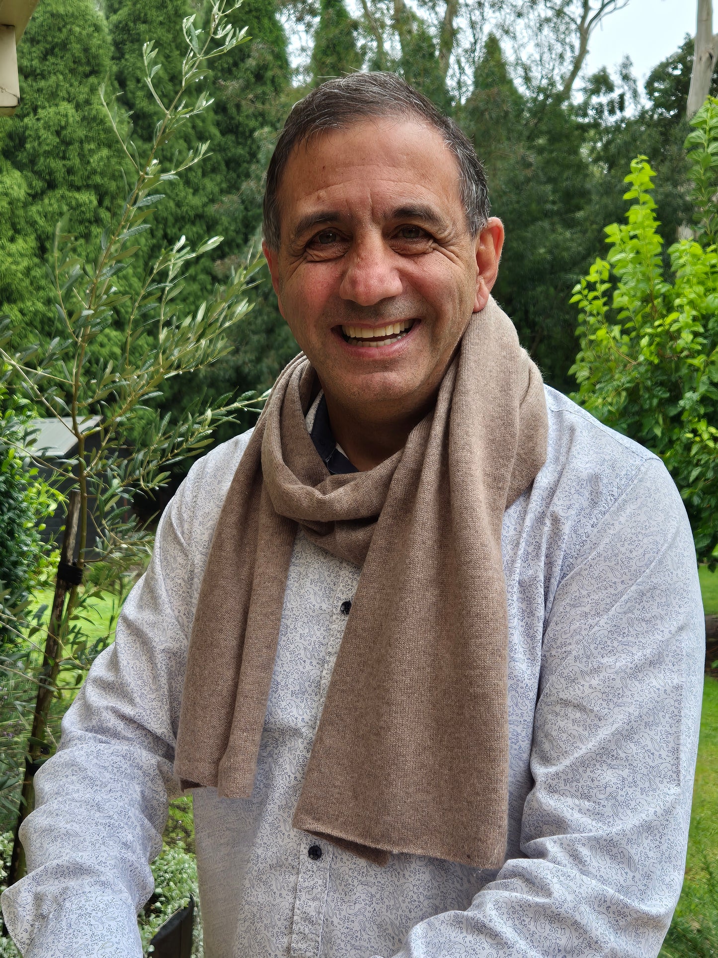 Cashmere Unisex Scarves - Brown