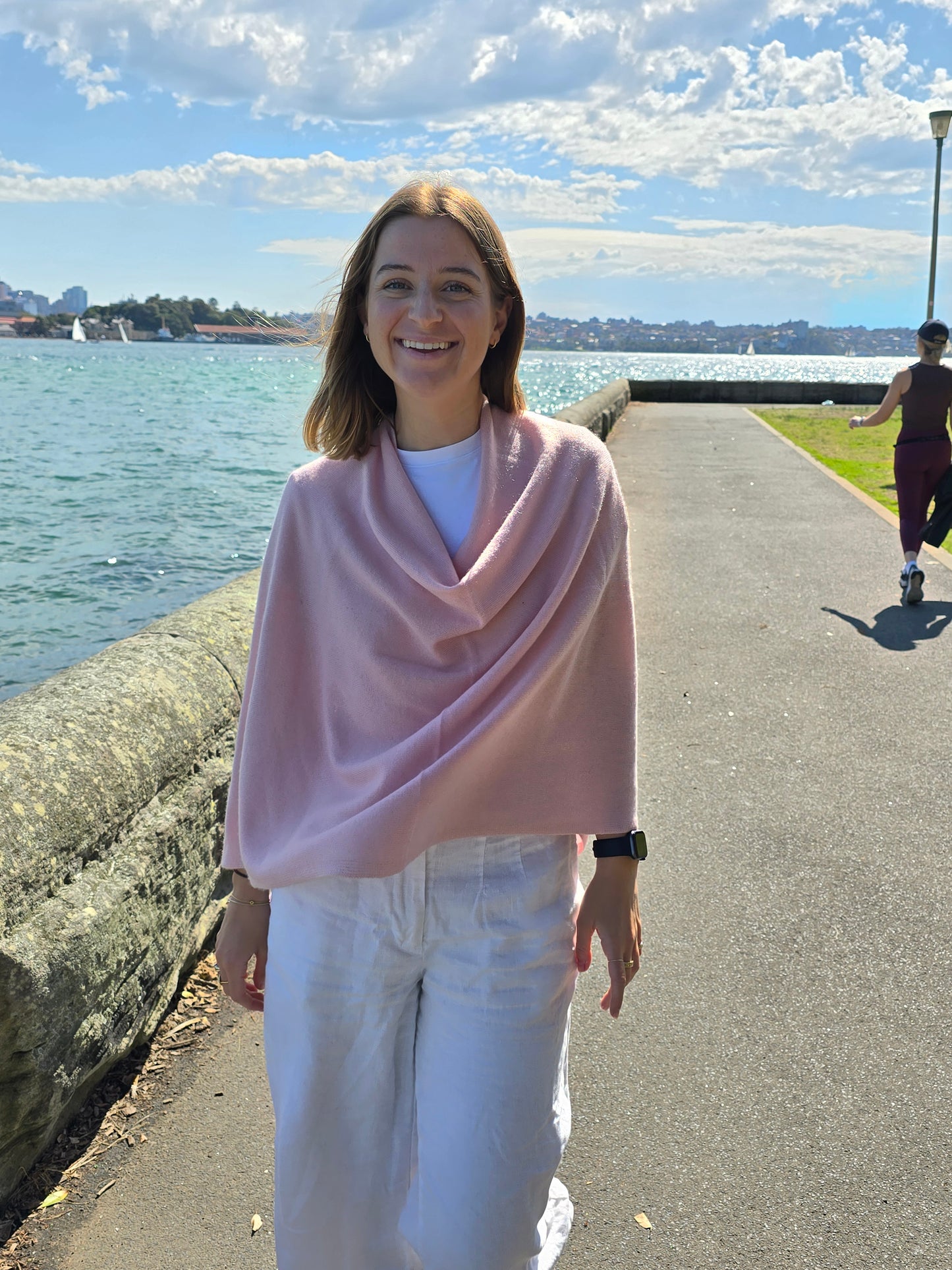 Cashmere Ponchos  - Pale Pink