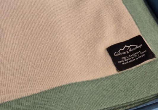 Cashmere Baby Blankets - Sage Green